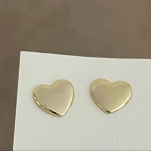 Gold heart earrings